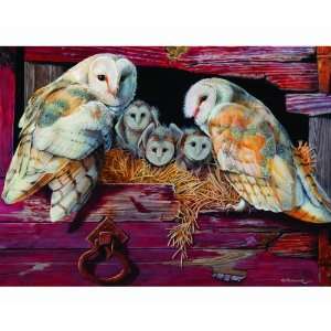    quality Cobble Hill Barn Owls Puzzle, 1000 pc, Most Endearing Image