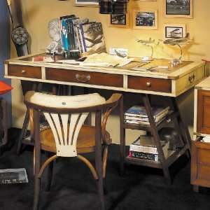  Ivory Navigators Nautical Wood Desk: Furniture & Decor