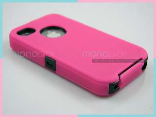 Pink Protective Heavy Duty Tough Silicone Hard Full Case Cover For 