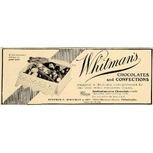 1906 Ad Stephen Whitman Confections Chocolates Baking   Original Print 