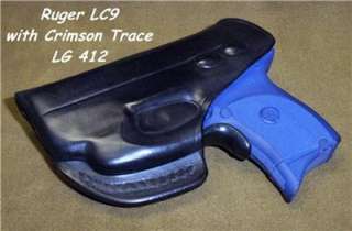 Ruger LC9 Holster for Crimson Trace IWB RH Black Leather w Shield 