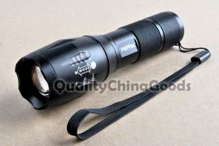 PPas CREE R5 LED 290lumens 18650/AAA 3mode zoomable flashlight Torch 