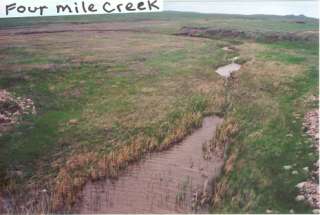 DAKOTA LAND/BORDERS STATE HWY/CREEK/$43,000  