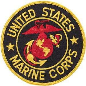  U.S. Marine Corps 4 Inch Round Patch Arts, Crafts 