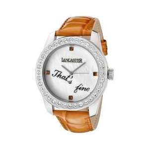   Ultra White & Brown Crystal White MOP Light Brown Calf Leather Watch
