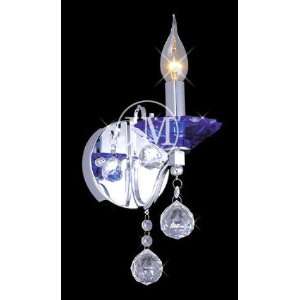 Whimsical Design Wall Sconce Dressed with European or Swarovski 