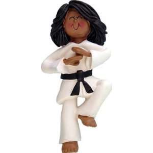  Karate Female Ornament African American