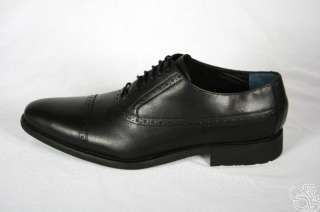   Stanton Cap Toe Oxford Waterproof Black Wingtip Mens Shoes New  