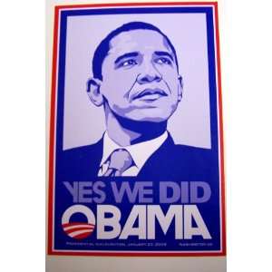  Barack Obama Postcard   Yes We Did 