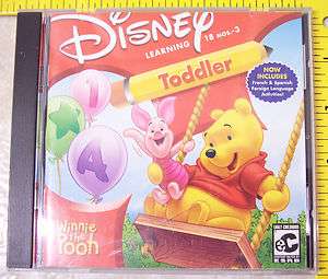   Pooh Toddler w/ French & Spanish Windows & Mac CD ROM Age 18mos.   3