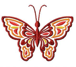 Fantasy Butterflies Machine Embroidery Designs and Applique set 4x4