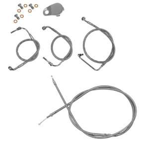  LA Chopper Stainless Steel +8 Cable Brake Line Kit for 