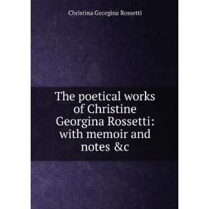  works of Christine Georgina Rossetti with memoir and notes &c 
