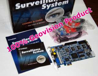 GeoVision GV 1240 8CH. DVR Card, 240FPS, V.8.3 Software  