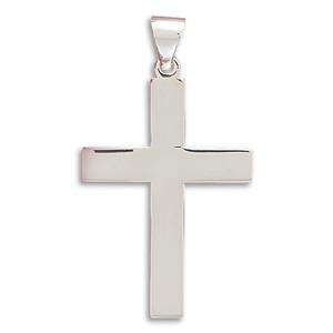 925 Sterling Silver Plain Cross Pendant   