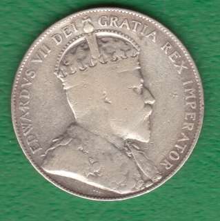 1906 CANADA Silver Half Dollar CANADIAN 50 Cent  