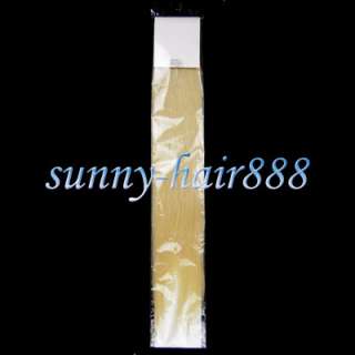 24Remy Tape skin human hair extensions#613,70g&20pcs&  