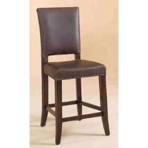  Mountainside Leather Counter Stool: Home & Kitchen