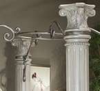 Silver Pearl Queen 5 pc Canopy Bedroom Set  
