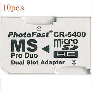 10X Photofast CR 5400 TF to MS Dual Slot Adapter NEW  