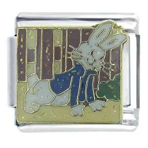  Peter Rabbit Under The Fence Animals Italian Charms 
