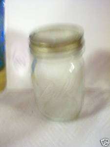Vintage 5 Ball Mason Jar clear Pint Sculptured Glass  
