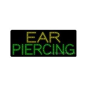  Ear Piercing Outdoor LED Sign 13 x 32: Home Improvement