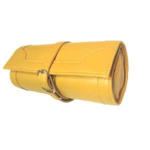  Travel Case Jewelry Roll up Case Leather Tan