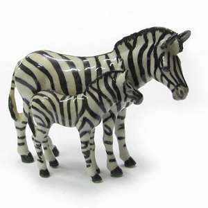   Rose Little Critterz Zebra with Baby Miniature Porcelain Figurine Wee