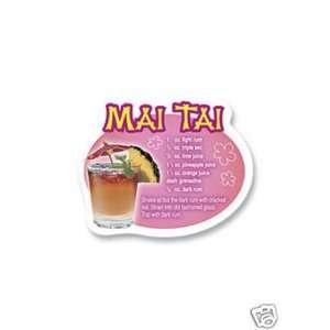    Hawaiian Souvenir Magnet Tin Mai Tai Recipe: Kitchen & Dining