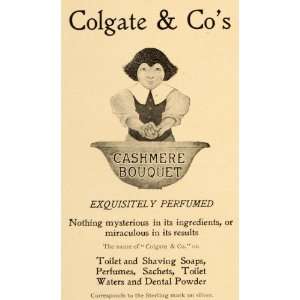  1900 Ad Colgate Cashmere Bouquet Toilet Perfume Dental 