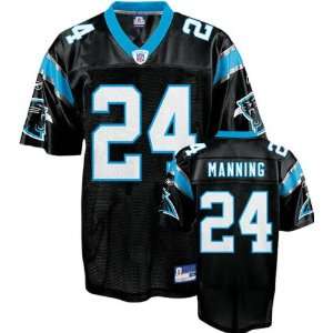 Ricky Manning Jr. Black Reebok NFL Carolina Panthers Kids 4 7 Jersey 
