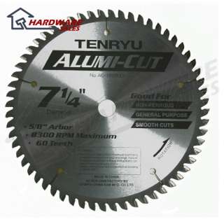 TENRYU AC 18560D 7 1/4 60T Alumi Cut Metal Cut Blade  