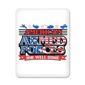   White American Armed Forces Army Navy Air Force Military Job Well Done