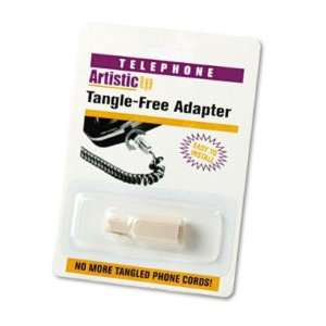  Rotating 360 Telephone Cord Untangler   Almond(sold in 