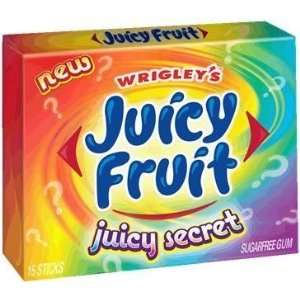 Juicy Fruit, Juicy Secret (10 packs containing 15 sticks each):  