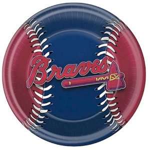    Atlanta Braves Baseball Paper Party Plates: Kitchen & Dining