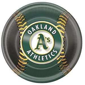    Oakland Athletics Baseball Paper Party Plates: Kitchen & Dining