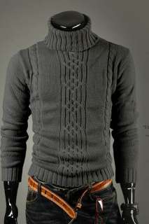 New english fashion warm man high lapel woolen sweater  