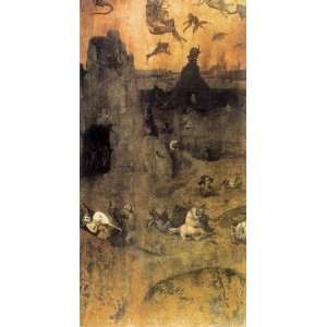 FRAMED oil paintings   Hieronymus Bosch   24 x 46 inches   The Fall of 