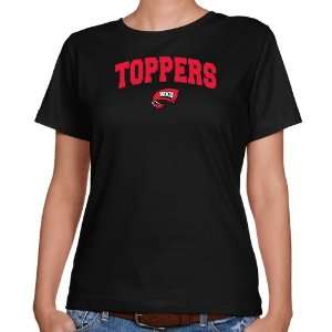 Western Kentucky Hilltoppers Ladies Black Mascot Arch Classic Fit T 