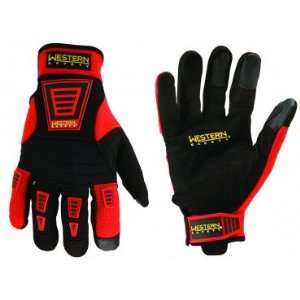 Mechanics Gloves, Large Size, with Spandex panels and Thermal Plastic 