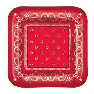  Western Bandana 7 Inch Party Plates: Toys & Games