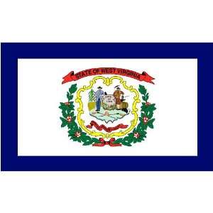  West Virginia Flag 3x5ft Superknit Polyester: Patio, Lawn 