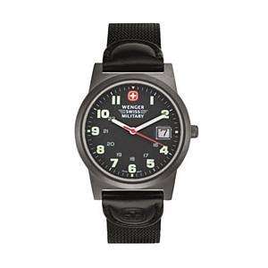  Wenger Classic Field Watch, Black/Nylon: Sports & Outdoors