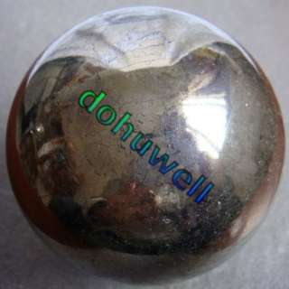 d0149 Polished Solid Pyrite Crystal Sphere Ball 74mm  