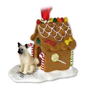  NEW Akita Fawn Ginger Bread House Christmas Ornament Pet 