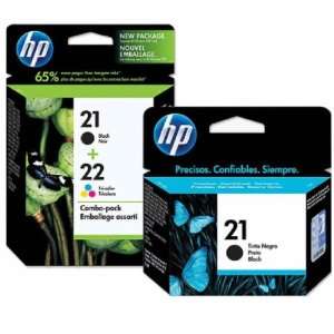   HP 21 Black HP 22 Color Ink Cartridge COMBO PACK with BONUS HP 2