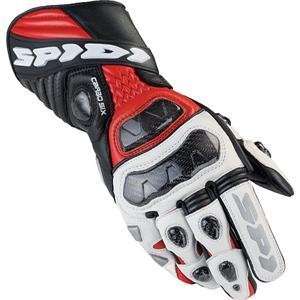  Spidi Carbosix Gloves   Medium/Red/Black/White: Automotive