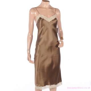   DIOR Beige Silk Lace Night Dress Size UK 8 / 36 RRP £759  